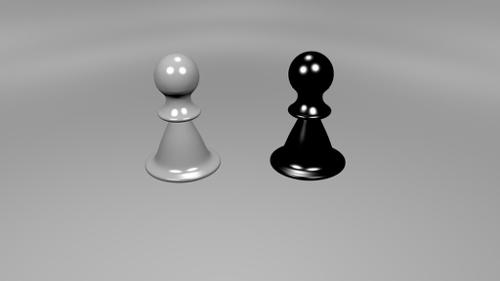 Pawns black and white preview image